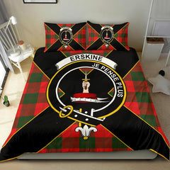 Erskine Tartan Crest Bedding Set - Luxury Style