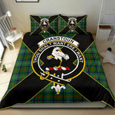 Cranstoun Tartan Crest Bedding Set - Luxury Style