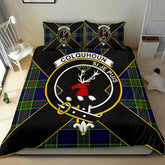 Colquhoun Tartan Crest Bedding Set - Luxury Style