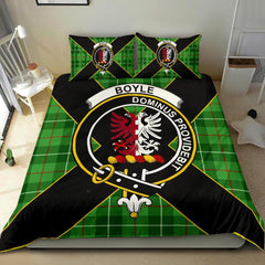 Boyle Tartan Crest Bedding Set - Luxury Style