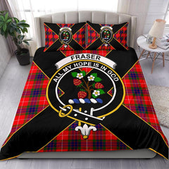 Fraser Tartan Crest Bedding Set - Luxury Style