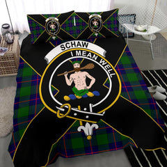 Shaw (of Sauchie) Tartan Crest Bedding Set - Luxury Style