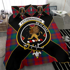 Fotheringham Tartan Crest Bedding Set - Luxury Style