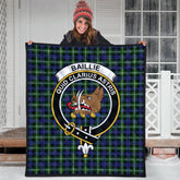 Baillie Modern Tartan Crest Quilt