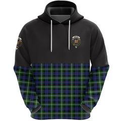 Baillie Modern Clan Half Of Tartan Hoodie