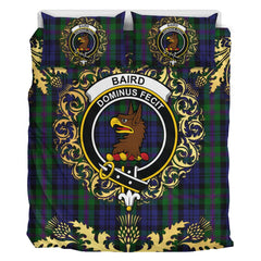 Baird Modern Ver 2 Tartan Crest Bedding Set - Golden Thistle Style