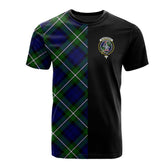 Bannerman Tartan T-Shirt Half of Me - Cross Style