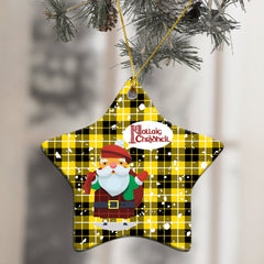 Barclay Dress Modern Tartan Christmas Ceramic Ornament - Santa Style