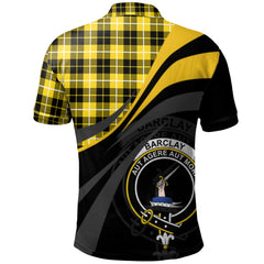 Barclay Dress Modern Tartan Polo Shirt - Royal Coat Of Arms Style