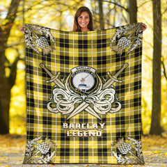 Barclay Dress Modern Tartan Gold Courage Symbol Blanket