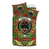 Baxter Modern Tartan Crest Bedding Set - Golden Thistle Style