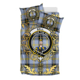 Bell Tartan Crest Bedding Set - Golden Thistle Style