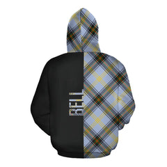 Bell of the Borders Tartan Hoodie Half of Me - Cross Style