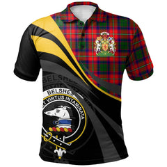 Belshes Tartan Polo Shirt - Royal Coat Of Arms Style