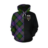 Blair Modern Tartan Hoodie Half of Me - Cross Style