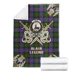 Blair Modern Tartan Gold Courage Symbol Blanket