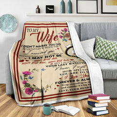 Scots Print Blanket - Nevoy Tartan Crest Blanket To My Wife Style, Gift From Scottish Husband