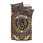 Borthwick Ancient Tartan Crest Bedding Set - Golden Thistle Style