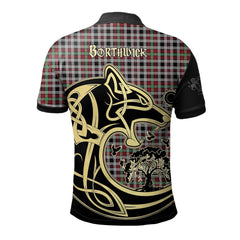 Borthwick Ancient Tartan Polo Shirt Viking Wolf