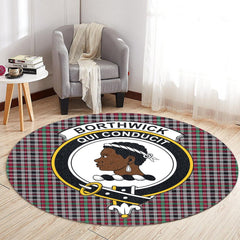 Borthwick Ancient Tartan Crest Round Rug