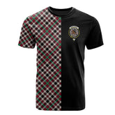 Borthwick Dress Ancient Tartan T-Shirt Half of Me - Cross Style
