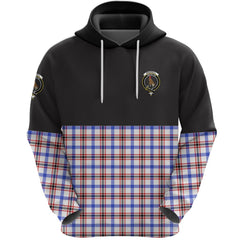 Boswell Modern Clan Half Of Tartan Hoodie