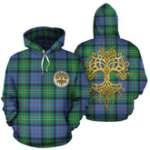 Bowie Ancient Tartan Hoodie - Tree Of Life