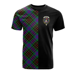 Brodie Hunting Modern Tartan T-Shirt Half of Me - Cross Style