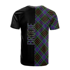 Brodie Hunting Modern Tartan T-Shirt Half of Me - Cross Style