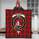Brodie Modern Tartan Crest Quilt