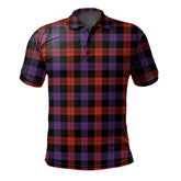 Broun Modern Tartan Polo Shirt