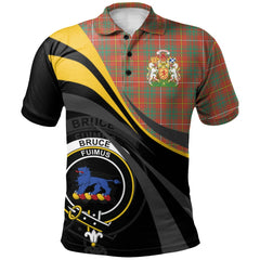 Bruce Ancient Tartan Polo Shirt - Royal Coat Of Arms Style