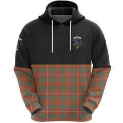 Bruce Ancient Clan Half Of Tartan Hoodie