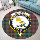 Buchan Ancient Tartan Crest Round Rug