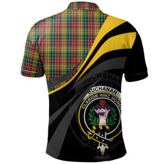 Buchanan 02 Tartan Polo Shirt - Royal Coat Of Arms Style