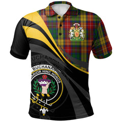 Buchanan 03 Tartan Polo Shirt - Royal Coat Of Arms Style
