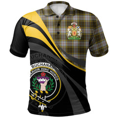 Buchanan Dress Tartan Polo Shirt - Royal Coat Of Arms Style