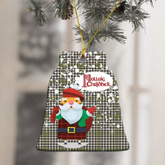 Burns Check Tartan Christmas Ceramic Ornament - Santa Style