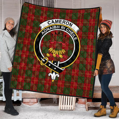 Cameron Tartan Crest Quilt