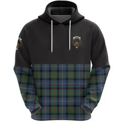 Cameron of Erracht Ancient Clan Half Of Tartan Hoodie