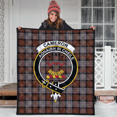 Cameron of Erracht Weathered Tartan Crest Quilt