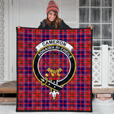Cameron of Lochiel Modern Tartan Crest Quilt