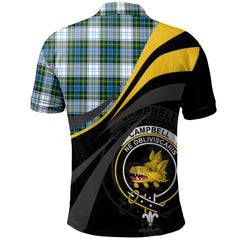Campbell Dress 01 Tartan Polo Shirt - Royal Coat Of Arms Style