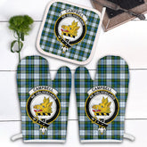 Campbell Dress Tartan Crest Oven Mitt And Pot Holder (2 Oven Mitts + 1 Pot Holder)