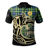 Campbell of Breadalbane Ancient Tartan Polo Shirt Viking Wolf