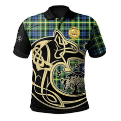 Campbell of Breadalbane Ancient Tartan Polo Shirt Viking Wolf