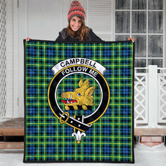 Campbell of Breadalbane Ancient Tartan Crest Quilt