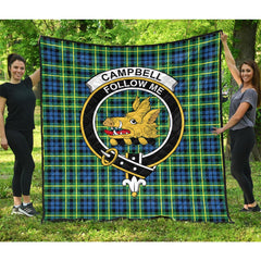 Campbell of Breadalbane Ancient Tartan Crest Quilt