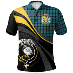 Campbell of Cawdor Ancient Tartan Polo Shirt - Royal Coat Of Arms Style