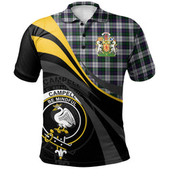 Campbell of Cawdor Dress Tartan Polo Shirt - Royal Coat Of Arms Style
